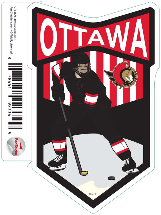 Fan Creations Decal Ottawa Senators - NHL 3 inch Decal