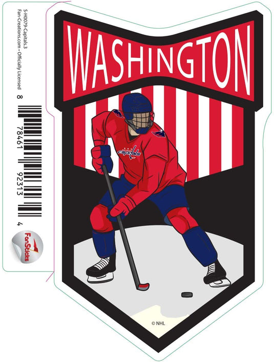 Fan Creations Decal Washington Capitals - NHL 3 inch Decal