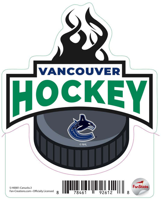 Fan Creations Decal Canucks - NHL 3 inch Decal