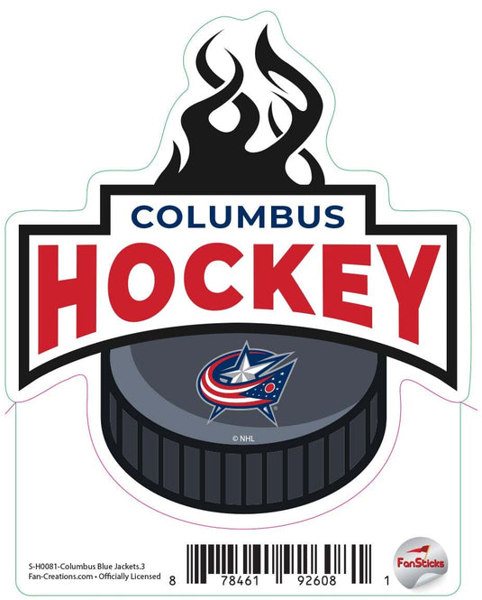 Fan Creations Decal Columbus Blue Jacket - NHL 3 inch Decal