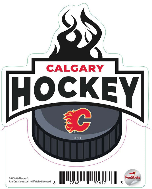 Fan Creations Decal Flames - NHL 3 inch Decal