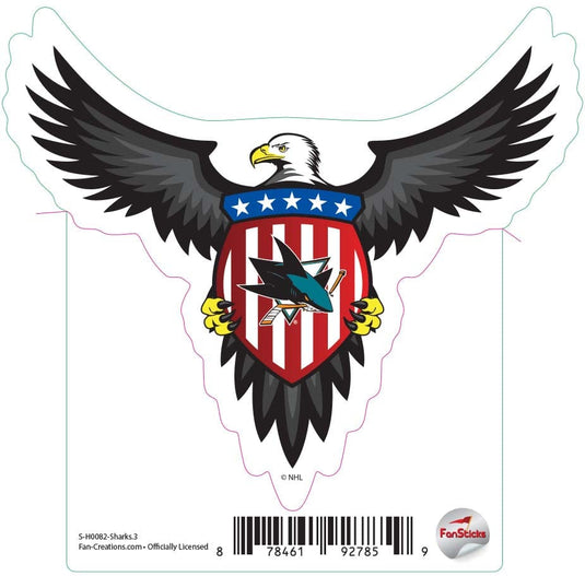 Fan Creations Decal Sharks - NHL 3 inch Decal