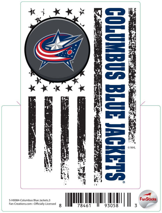 Fan Creations Decal Columbus Blue Jacket - NHL 3 inch Decal