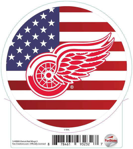 Fan Creations Decal Red Wings - NHL 3 inch Decal