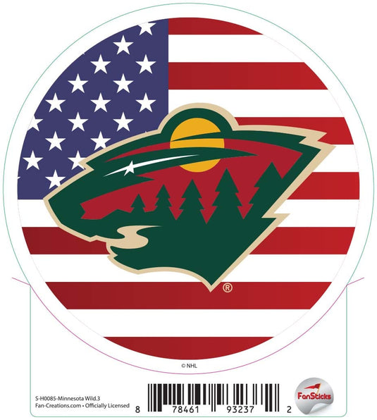 Fan Creations Decal Minnesota Wild - NHL 3 inch Decal