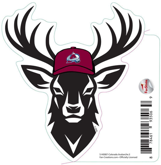 Fan Creations Decal Colorado Avalanche - NHL 3 inch Decal