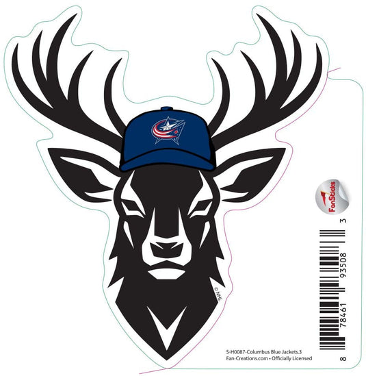 Fan Creations Decal Columbus Blue Jacket - NHL 3 inch Decal