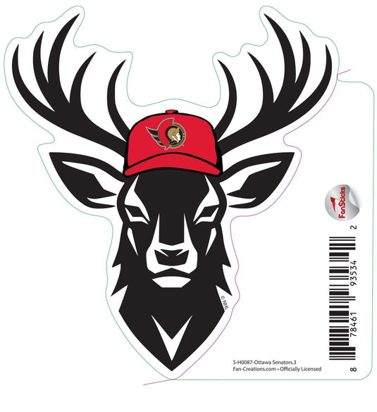 Fan Creations Decal Ottawa Senators - NHL 3 inch Decal