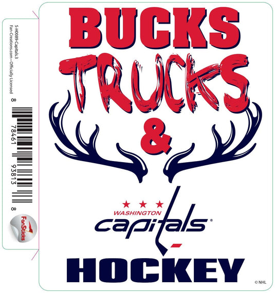 Fan Creations Decal Capitals - NHL 3 inch Decal