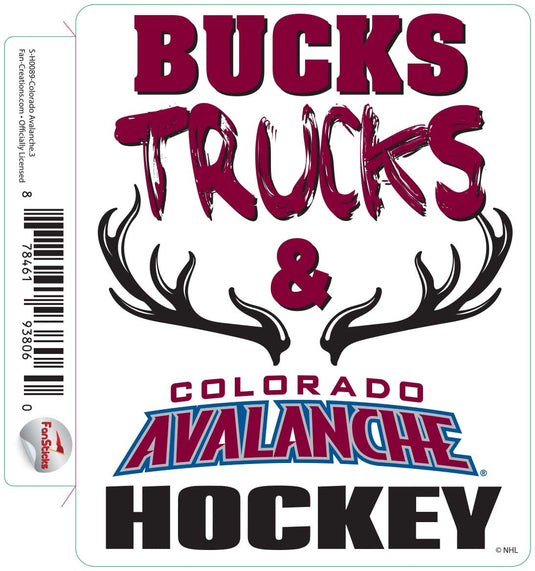 Fan Creations Decal Colorado Avalanche - NHL 3 inch Decal