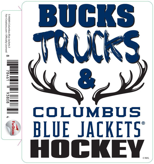 Fan Creations Decal Columbus Blue Jacket - NHL 3 inch Decal