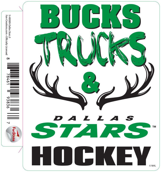 Fan Creations Decal Dallas Stars - NHL 3 inch Decal