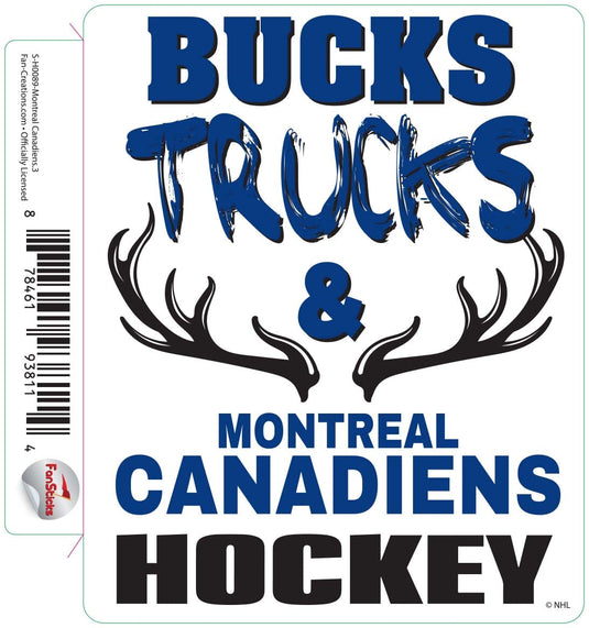 Fan Creations Decal Montreal Canadiens - NHL 3 inch Decal