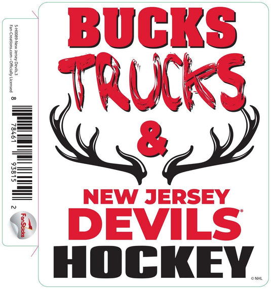 Fan Creations Decal New Jersey Devils - NHL 3 inch Decal