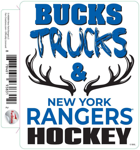 Fan Creations Decal New York Rangers - NHL 3 inch Decal