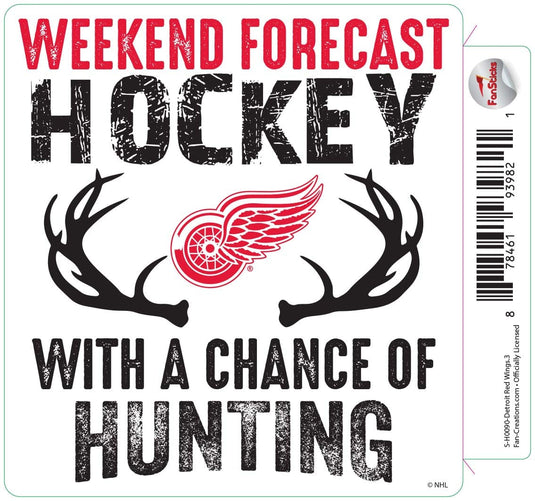 Fan Creations Decal Red Wings - NHL 3 inch Decal