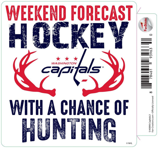Fan Creations Decal Capitals - NHL 3 inch Decal