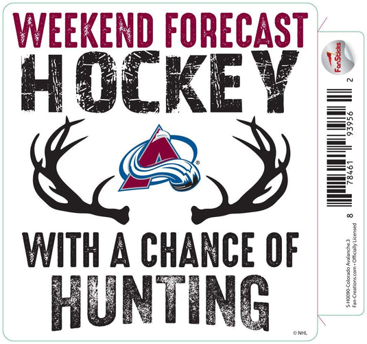 Fan Creations Decal Colorado Avalanche - NHL 3 inch Decal