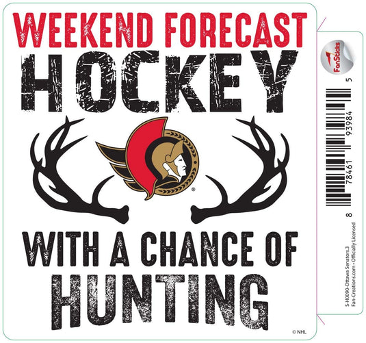 Fan Creations Decal Ottawa Senators - NHL 3 inch Decal