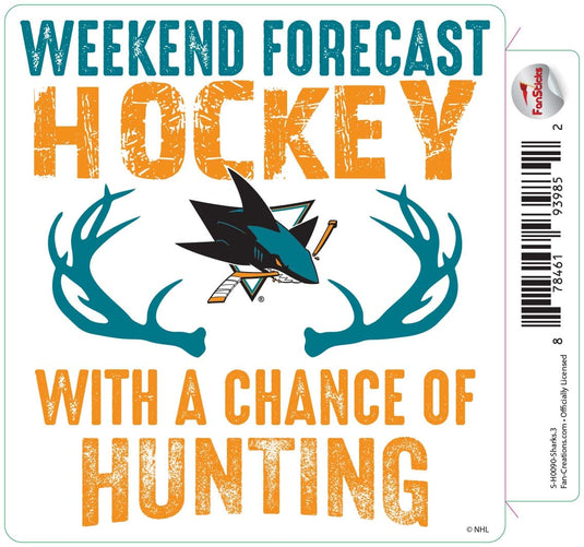 Fan Creations Decal Sharks - NHL 3 inch Decal