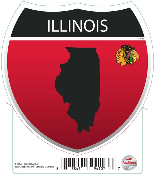 Fan Creations Decal Blackhawks - NHL 3 inch Decal