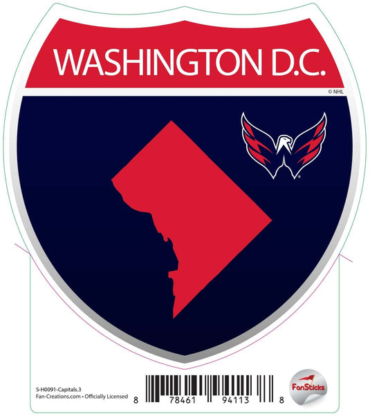 Fan Creations Decal Capitals - NHL 3 inch Decal