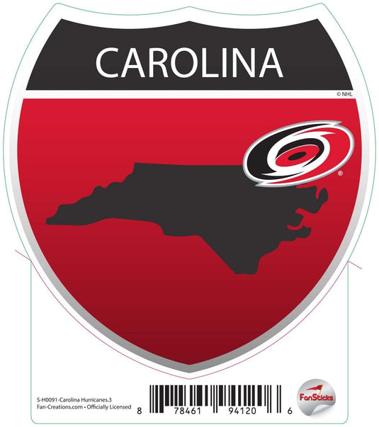 Fan Creations Decal Carolina Hurricanes - NHL 3 inch Decal