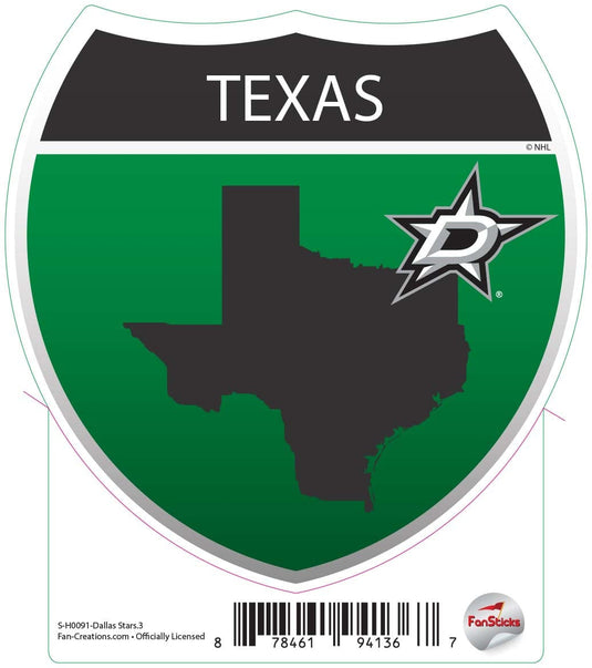 Fan Creations Decal Dallas Stars - NHL 3 inch Decal