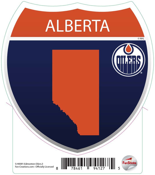 Fan Creations Decal Edmonton Oilers - NHL 3 inch Decal