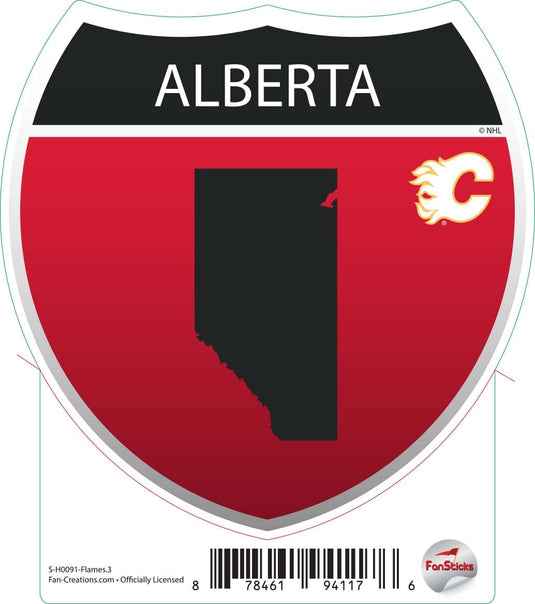 Fan Creations Decal Flames - NHL 3 inch Decal