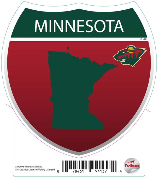Fan Creations Decal Minnesota Wild - NHL 3 inch Decal