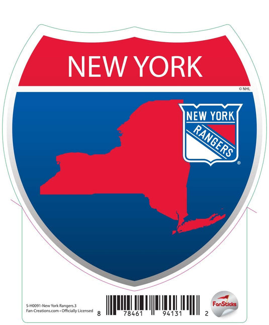 Fan Creations Decal New York Rangers - NHL 3 inch Decal