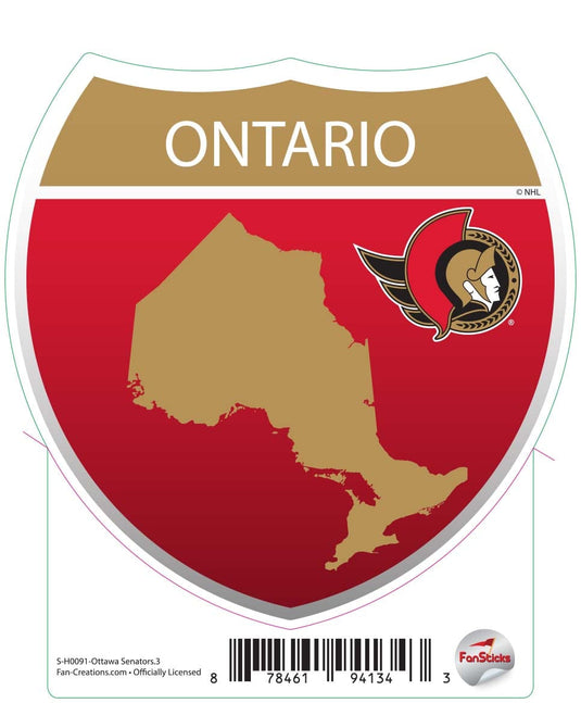 Fan Creations Decal Ottawa Senators - NHL 3 inch Decal