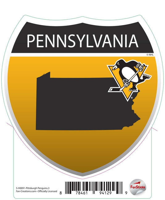 Fan Creations Decal Pittsburgh Penguins - NHL 3 inch Decal