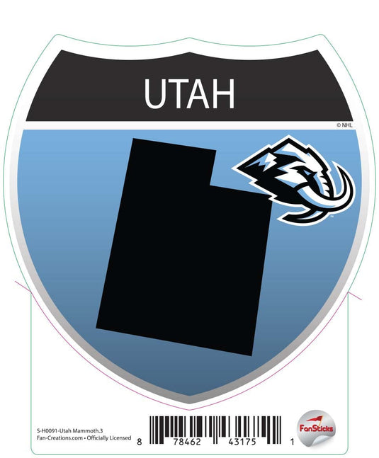 Fan Creations Decal Utah Mammoth - NHL 3 inch Decal