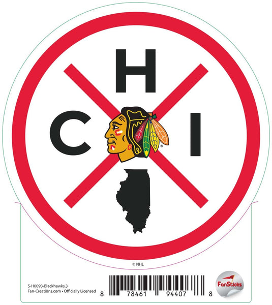 Fan Creations Decal Blackhawks - NHL 3 inch Decal