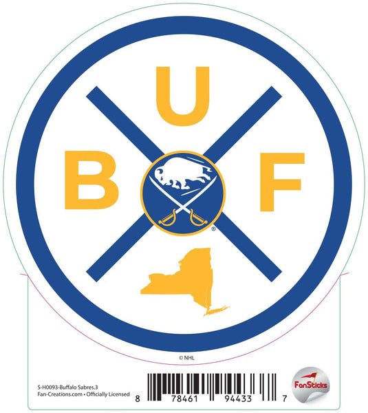 Fan Creations Decal Buffalo Sabres - NHL 3 inch Decal