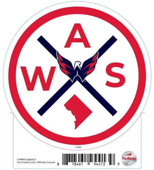 Fan Creations Decal Capitals - NHL 3 inch Decal