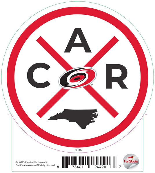Fan Creations Decal Carolina Hurricanes - NHL 3 inch Decal
