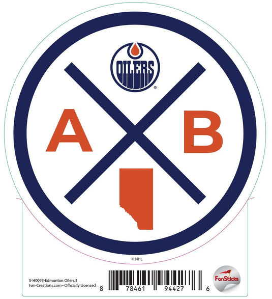 Fan Creations Decal Edmonton Oilers - NHL 3 inch Decal