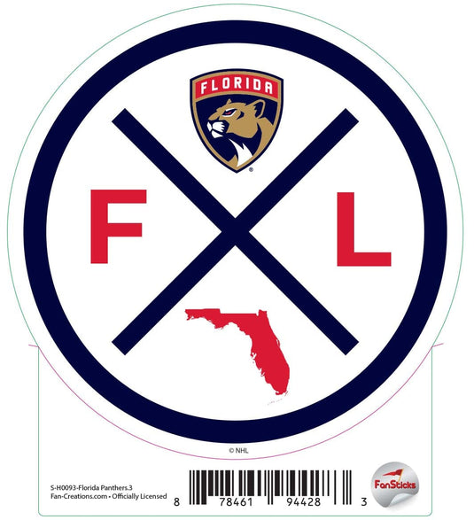Fan Creations Decal Florida Panthers - NHL 3 inch Decal