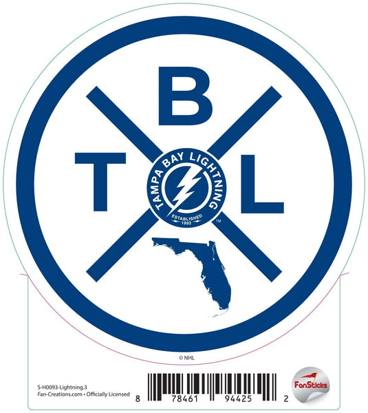 Fan Creations Decal Lightning - NHL 3 inch Decal