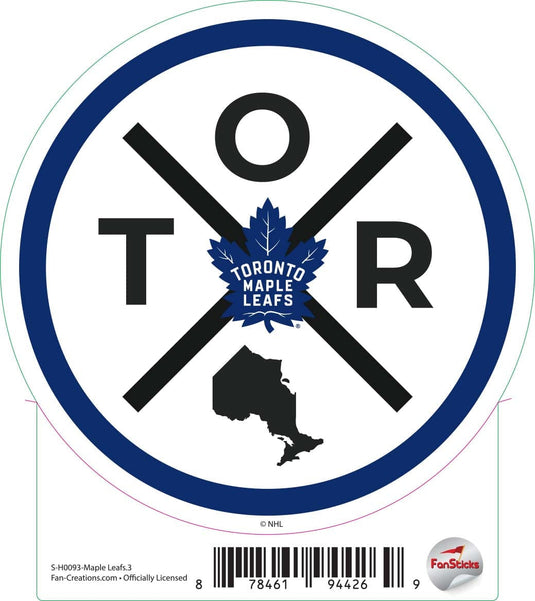 Fan Creations Decal Maple Leafs - NHL 3 inch Decal