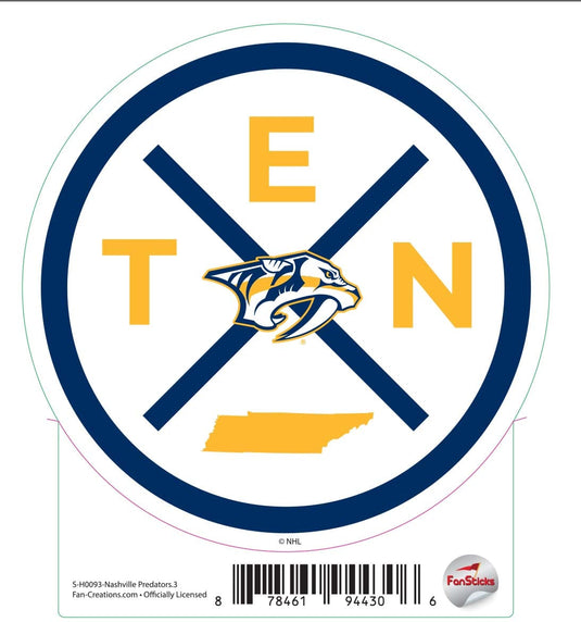Fan Creations Decal Nashville Predators - NHL 3 inch Decal