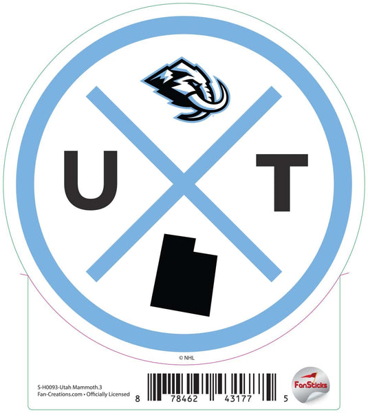 Fan Creations Decal Utah Mammoth - NHL 3 inch Decal