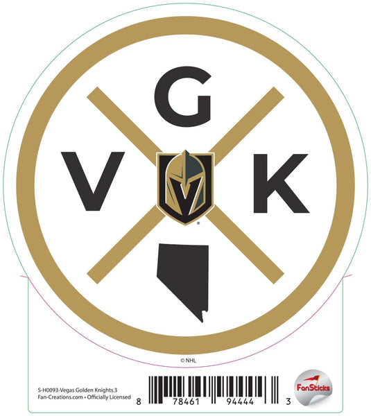 Fan Creations Decal Vegas Golden Knights - NHL 3 inch Decal