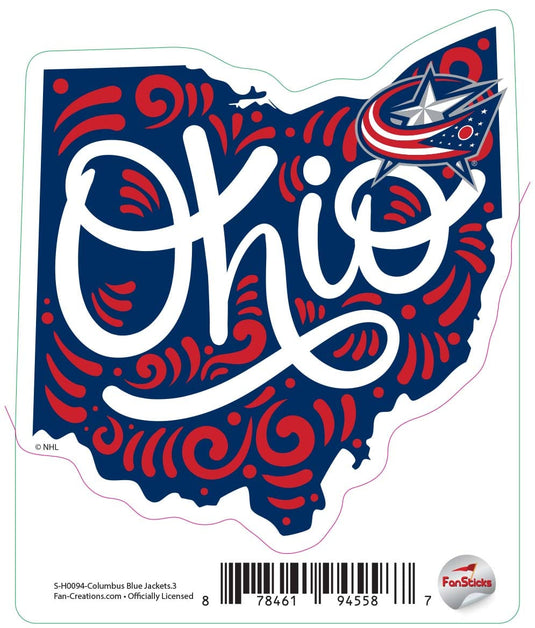 Fan Creations Decal Columbus Blue Jacket - NHL 3 inch Decal