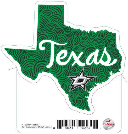 Fan Creations Decal Dallas Stars - NHL 3 inch Decal