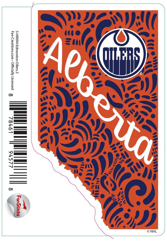 Fan Creations Decal Edmonton Oilers - NHL 3 inch Decal