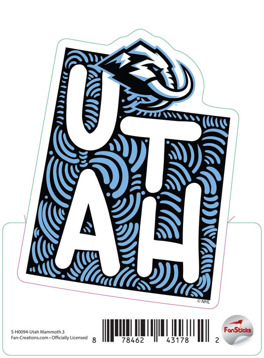 Fan Creations Decal Utah Mammoth - NHL 3 inch Decal
